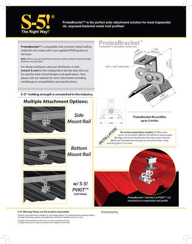 S-5! ProteaBracket, Aluminum Bracket