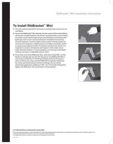 S-5! RibBracket Original Mounting Bracket