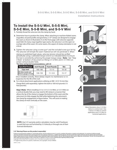 S-5! S-5-S Mini Clamp