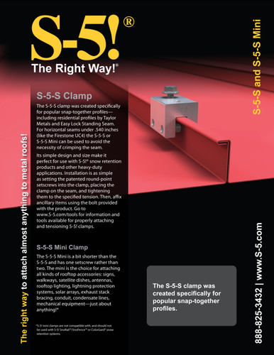 S-5! S-5-S Mini Clamp