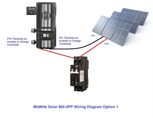 Stellavolta: MidNite Solar MNEPV15-600-2PP Circuit Breaker 15A 600VDC