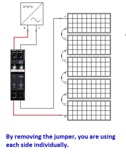 MidNite Solar MNEPV50-600-2PP Circuit Breaker 50A 600VDC