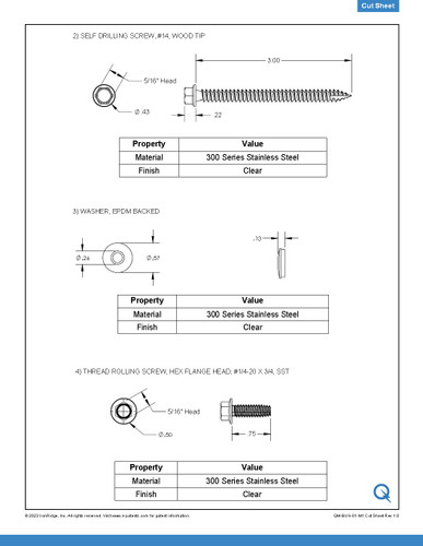 IronRidge QM-BUG-01-M1 BUG Conduit Mount, Mill
