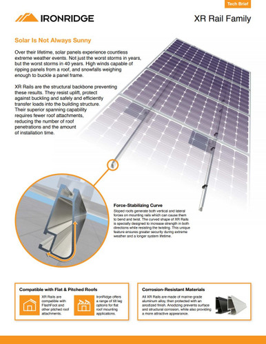 IronRidge XR-1000-168A Rail Anodized XR1000 14ft