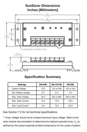 Morningstar SS-20L-24V SunSaver Solar Controller 20A 24VDC