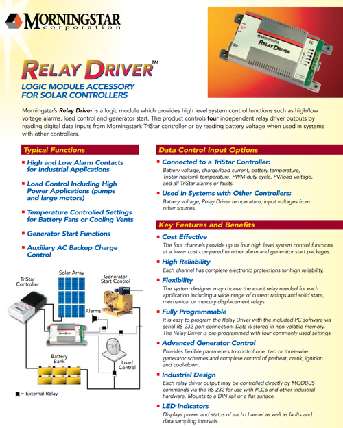 Morningstar RD-1 Relay Driver