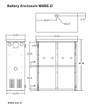 MidNite Solar MNBE-D Battery Enclosure, Indoor