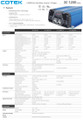 Cotek SC-1200-112 Pure Sine Wave Inverter/Charger 120VAC