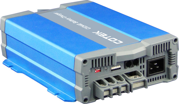 Can the Cotek CX2440 Battery Charger plug into a 120V wall outlet?