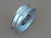 Flat Idler Pulley for Simplicity 1685151 1685151SM 1708030 1708030SM 1726348 1726348SM Height: 1" ID: 3/8" OD: 3-1/16" Metal