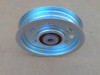 Flat Idler Pulley Toro 112425 112426 24463 6719 7434 927101 2-4463 92-7101 Height: 1" ID: 3/8" OD: 3-3/4"
