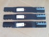 Toothed Mulching Blades for John Deere 60" Cut ZTrak Z520A Z820A Z830A Z840A Z850A Z860A Z920A Z925A Z930A Z950A Z960A M128485 M131958 M144196 M163983 M168223 TCU15881 TCU18990
