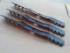 Mulching Blades for John Deere GS25, GS45, GS75, 325 to 455, ZTrak F620, 4100, 54" Cut GY20569, M113518, M115496 Blade Set of 3 toothed mulcher
