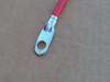 Battery Cable 12" Long for Lawn Mower 425-223, Red Positive 12" Long