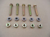 Shear Pins for Craftsman Murray Noma John Deere Husky 301172 snowblower includes bolts with spacers and nuts