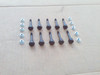 Shear Pins for Honda HS70TA, HS70WA, HS50WA, HS55K1TA, HS828TAS, 90102732000, 90102732010, 90114SA0000, 90102-732-000, 90102-732-010, 90114-SA0-000 Set of 10 Bolts with Nuts, snowthrower, snow blower thrower