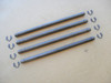 Thatcher Blade Shafts with Clips for BlueBird 5002 Dethatcher Blue Bird 9-7/8" Long