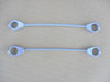 Deck Brake Lift Cable for Troy Bilt LTX1842 Bronco Super Bronco RZT42 RZT50 746-0970 946-0970 Set of 2 Cables