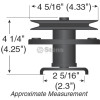 Deck Spindle for Husqvarna GT180, 532106037, 532121658, 532136818, 532136819