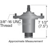 Deck Spindle for Exmark Next Lazer Z LZDS902K, LZD25KD605, LZDKD725, LZS29PKA606, LZX23KD605, LZDKD725, LZS29PKA606, 1092102, 1096917, 1090764, 109-2102, 109-6917, 109-0764