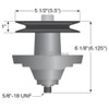 Deck Spindle for Troy Bilt 618-04125, 618-04125A, 618-04125C, 618-04126, 618-04126A, 918-04125, 918-04125B, 918-04125C, 918-04126, 918-04126A, 918-04126B