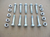 Shear Pins Bolts for Craftsman 88289, 88289GS, 88664, 88700, 88816, 88853, 88854, 88890, pin bolt, Set of 10 with nuts