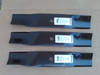 Blades for MTD 48" Cut 01005336, 01005336P, 02005017, 742-04417, 942-04417 Made In USA, Hi Lift Blade Set of 3
