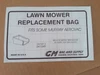 Murray Aerovac Grass Catcher Bag 43670 43670MA (Rear bagger replacement bag only)
