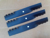 Mulching Toothed Blades for Scag 48110 481706 481710 48184 482461 482723 482877 483316 A48110 A48184 Blade set of 3