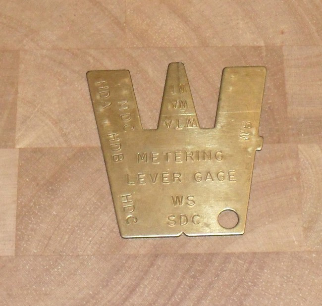 Walbro Carburetor Metering Lever Gauge Tool 50013, 500131, 50013, 500