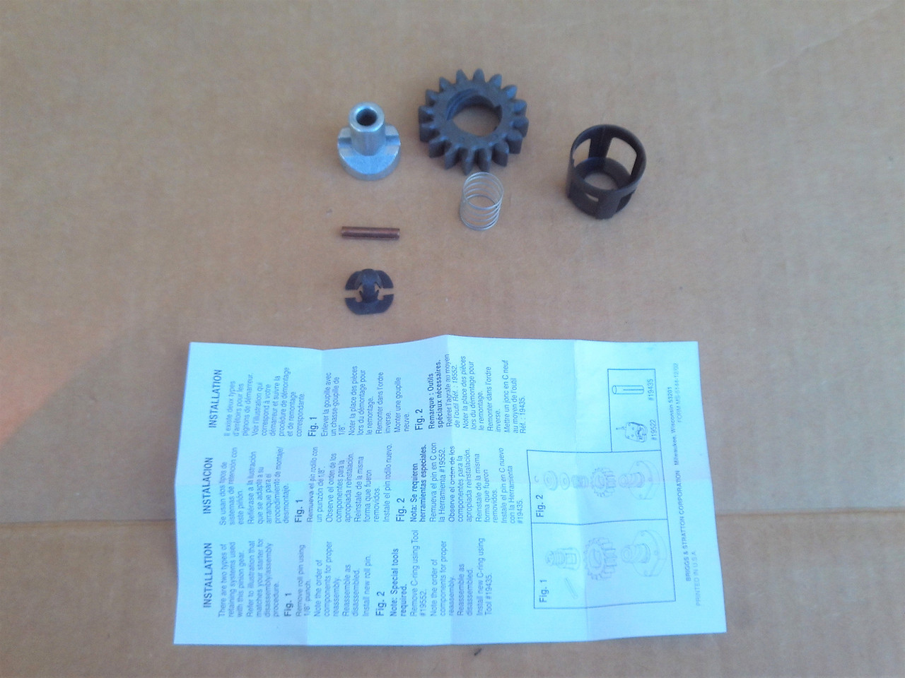 Starter Drive Gear Rebuild Kit for Briggs and Stratton 490467, 495877, 696539, 696540 &