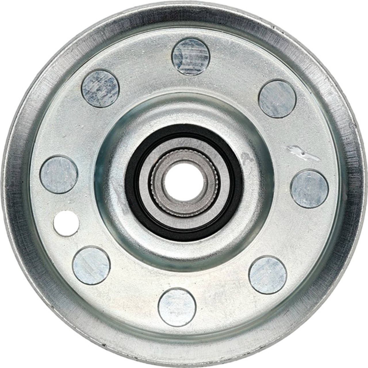 Flat Idler Pulley for Simplicity 1603515, 1603515SM, 1685144, 1685144SM, ID: 3/8", OD: 3-5/8", Height: 1"