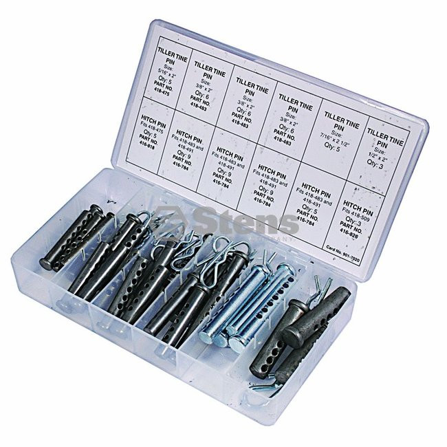 Tiller Tine Pins Pin Shop pack of 71 assorted 415-380