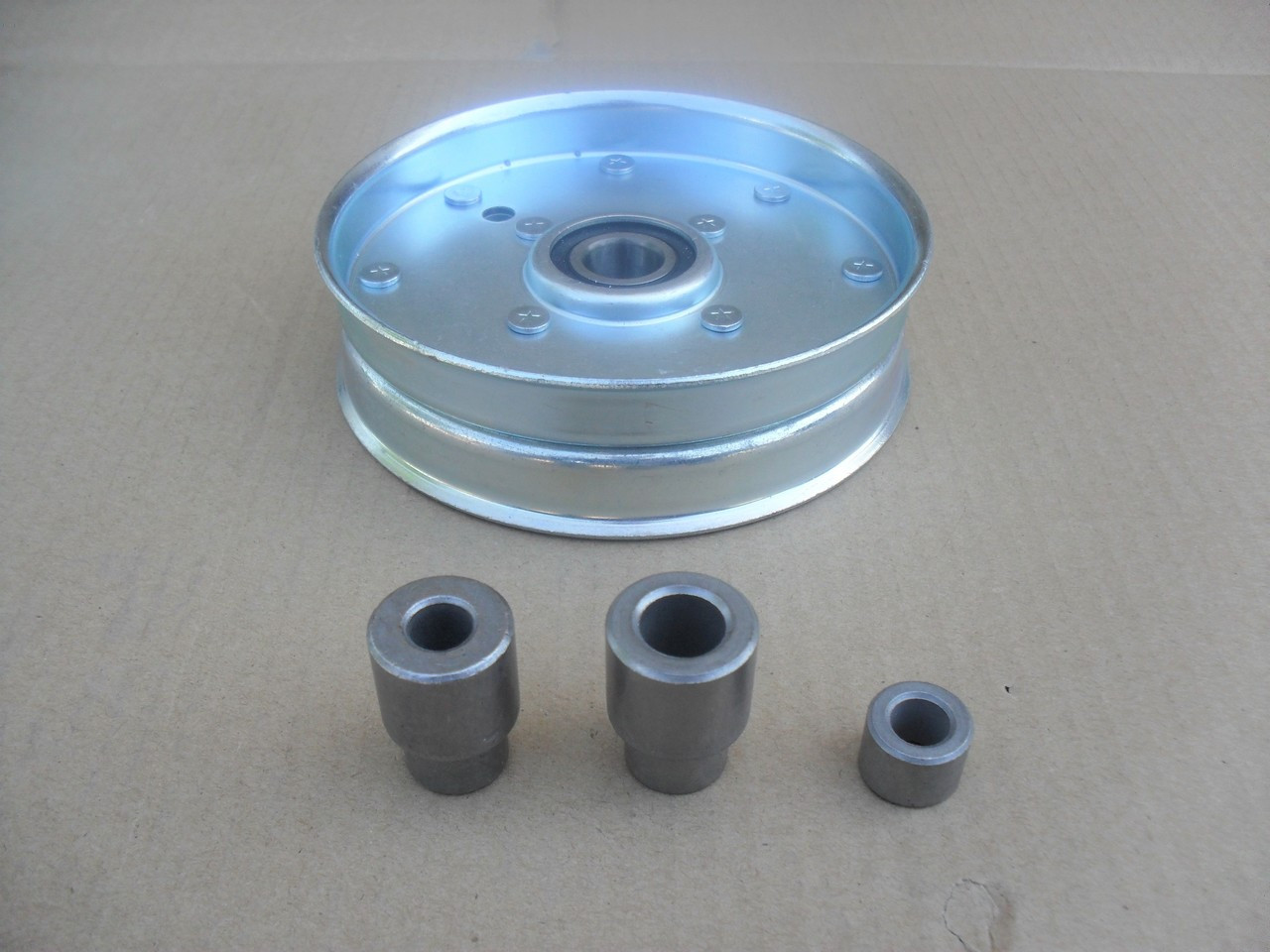 Flat Idler Pulley for Bunton PL8539A Height 1-7/16" ID 3/8" OD 5-1/4"
