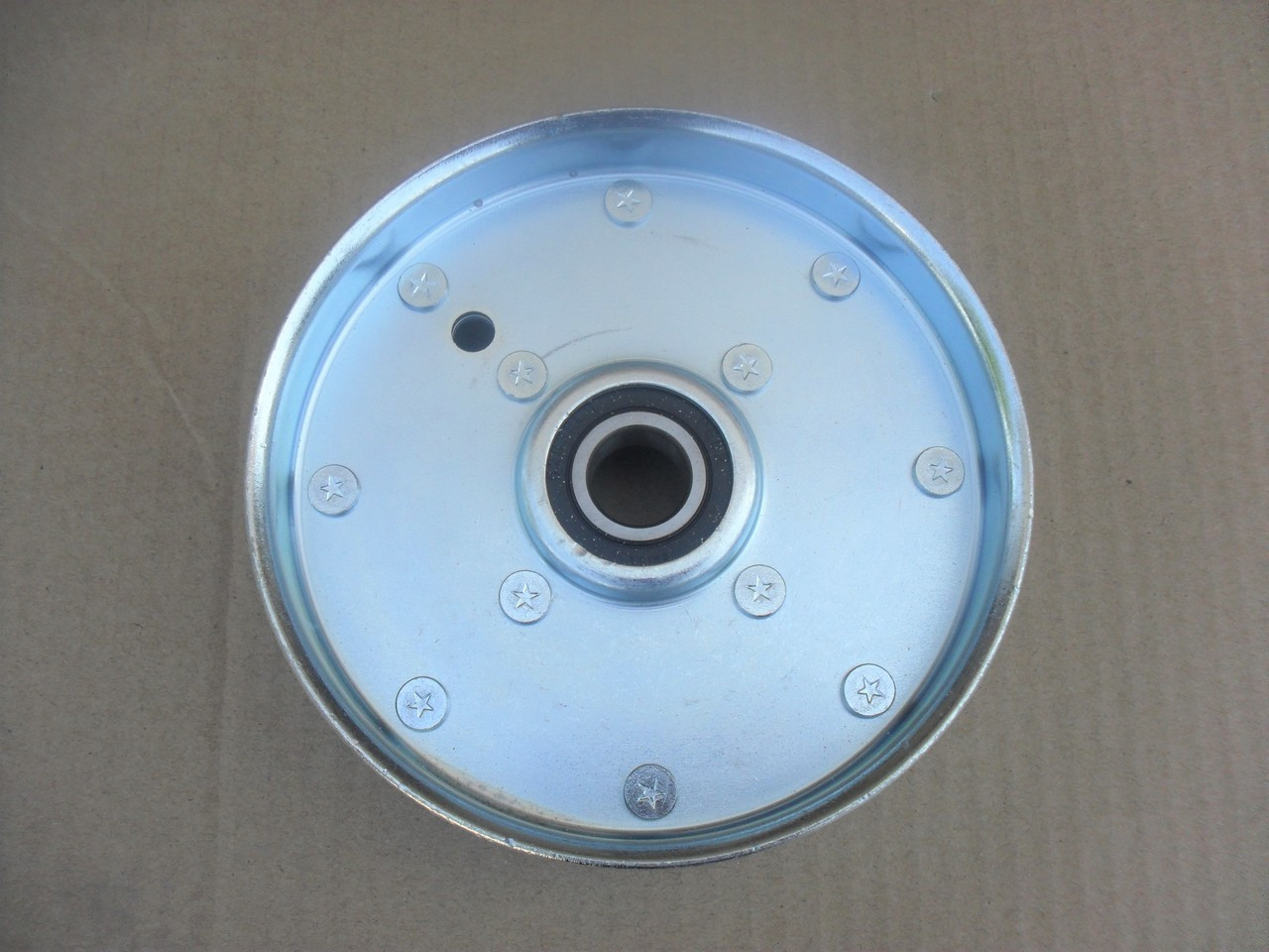 Flat Idler Pulley for Bunton PL8539A Height 1-7/16" ID 3/8" OD 5-1/4"