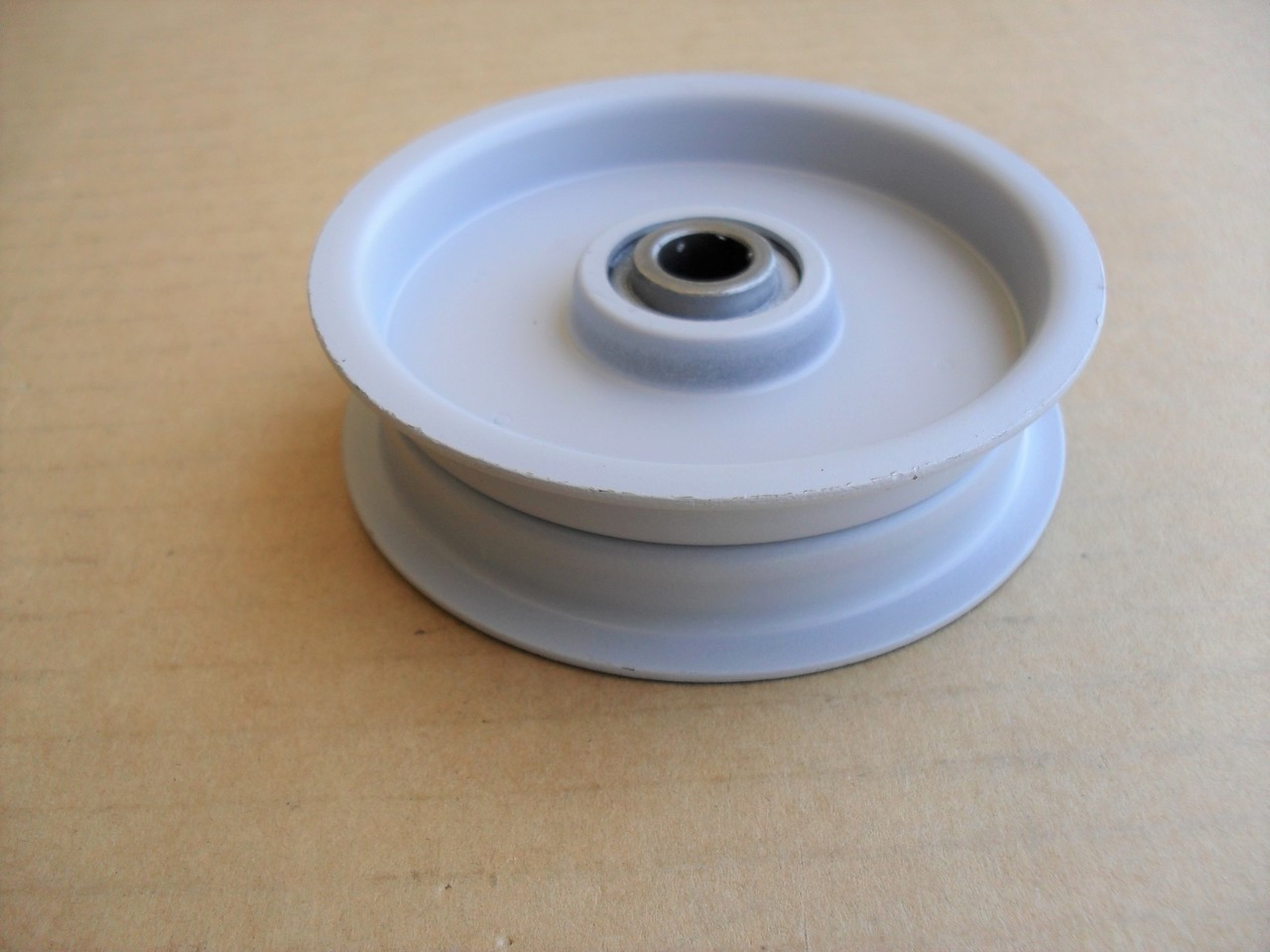 Idler Pulley for Lawn Boy 706364 Lawnboy, Made In USA Height: 7/8" ID: 3/8" OD: 3-1/8"