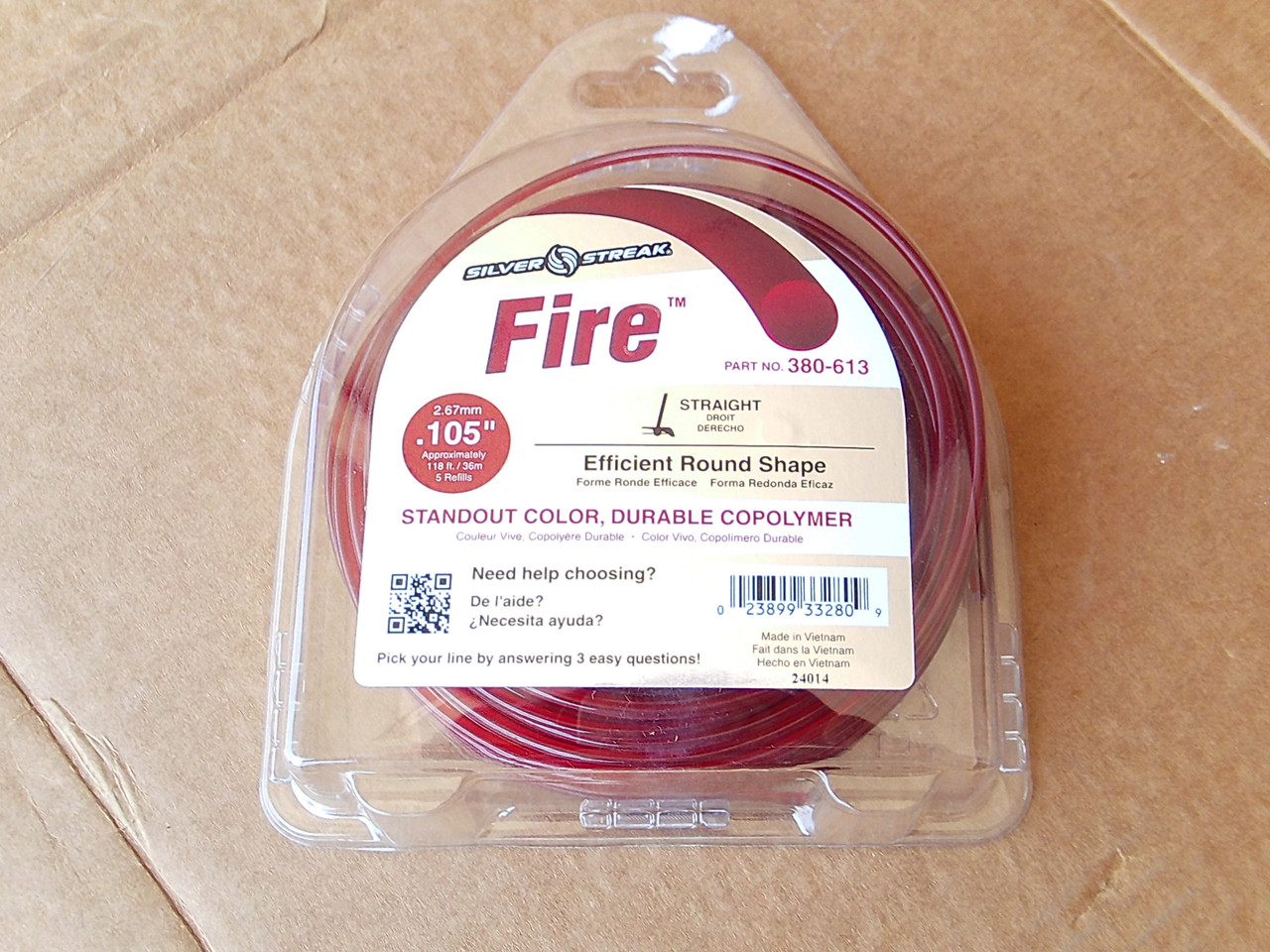 String Trimmer Line # .105 Heavy Duty 118 ft long for Echo Shindaiwa and others 1/2 lb 380-613