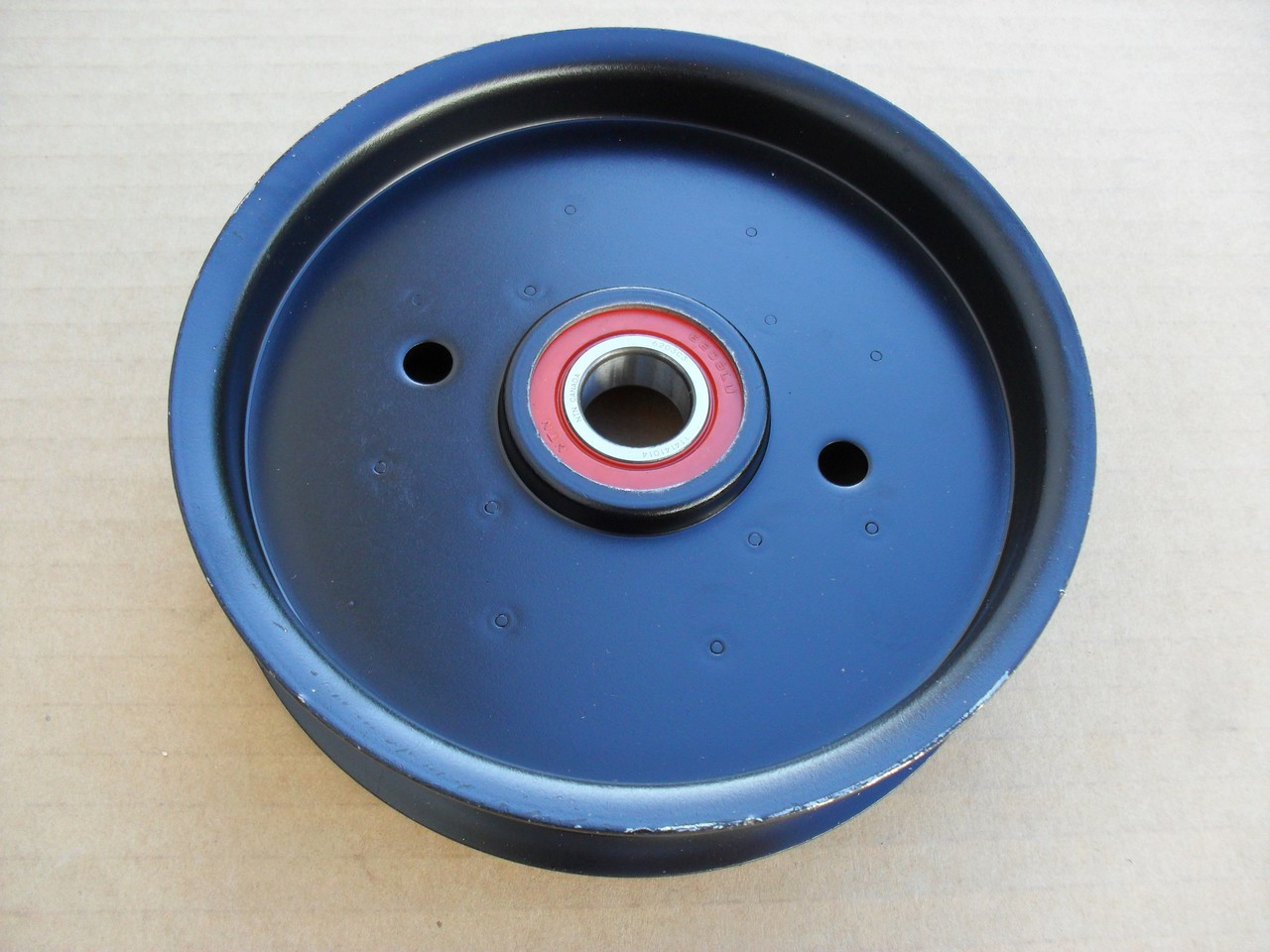 Deck Idler Pulley for Exmark Lazer Z HP, Turf Tracer 44", 48", 52" Cut 1613098, 1-613098 Made In USA, OD: 5-1/2", ID: 5/8", Height: 1-3/8"