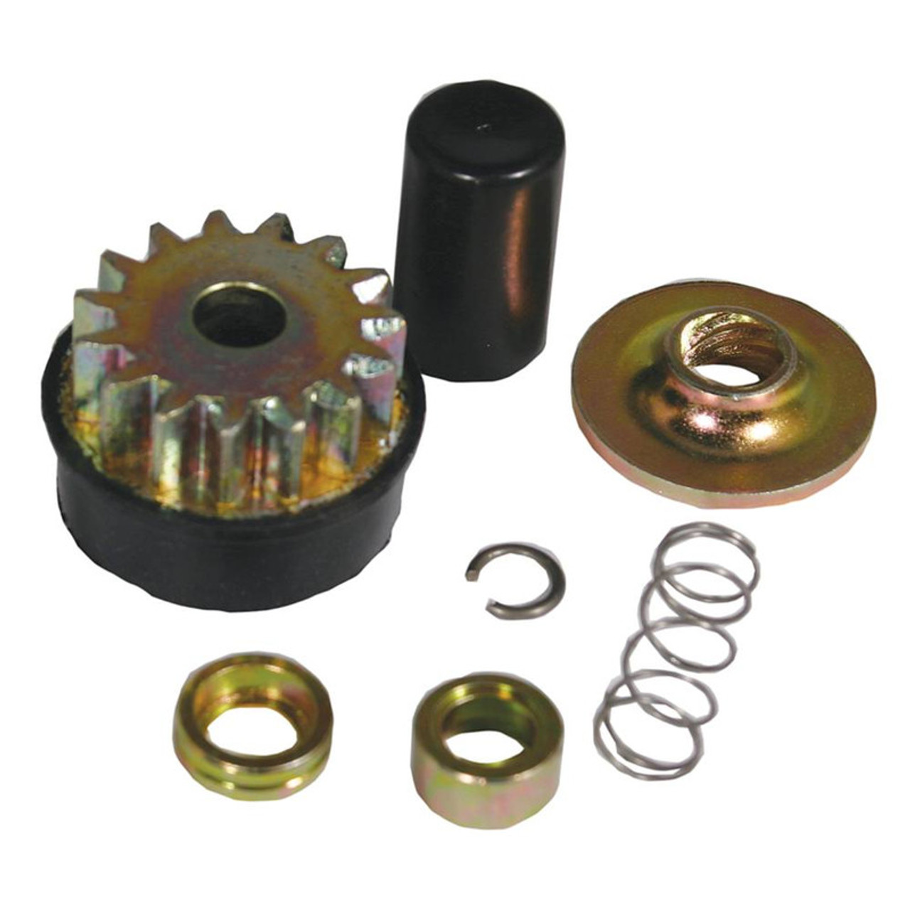 Electric Starter Drive Gear Rebuild Kit for Briggs and Stratton 496881 Metal Starter Gear 235432, 235437, 245432, 245437, 303447, 350442, 350447, 351442, 351447, 351777