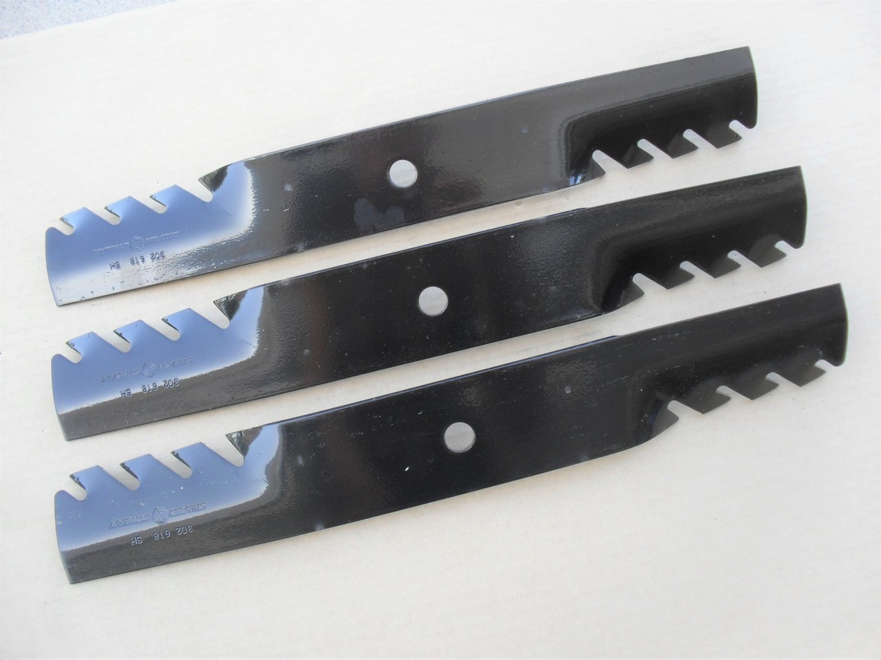 Toothed Mulching Blades for Lesco 36", 52" Cut 050125, 050140, 050241, 50125, 50140, PL4206 mulcher