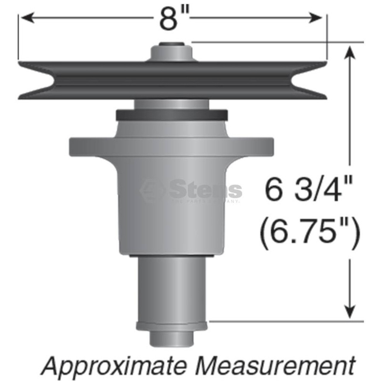 Deck Spindle for Exmark Lazer Z, 52", 60", 72" Cut 1644092, 1-644092