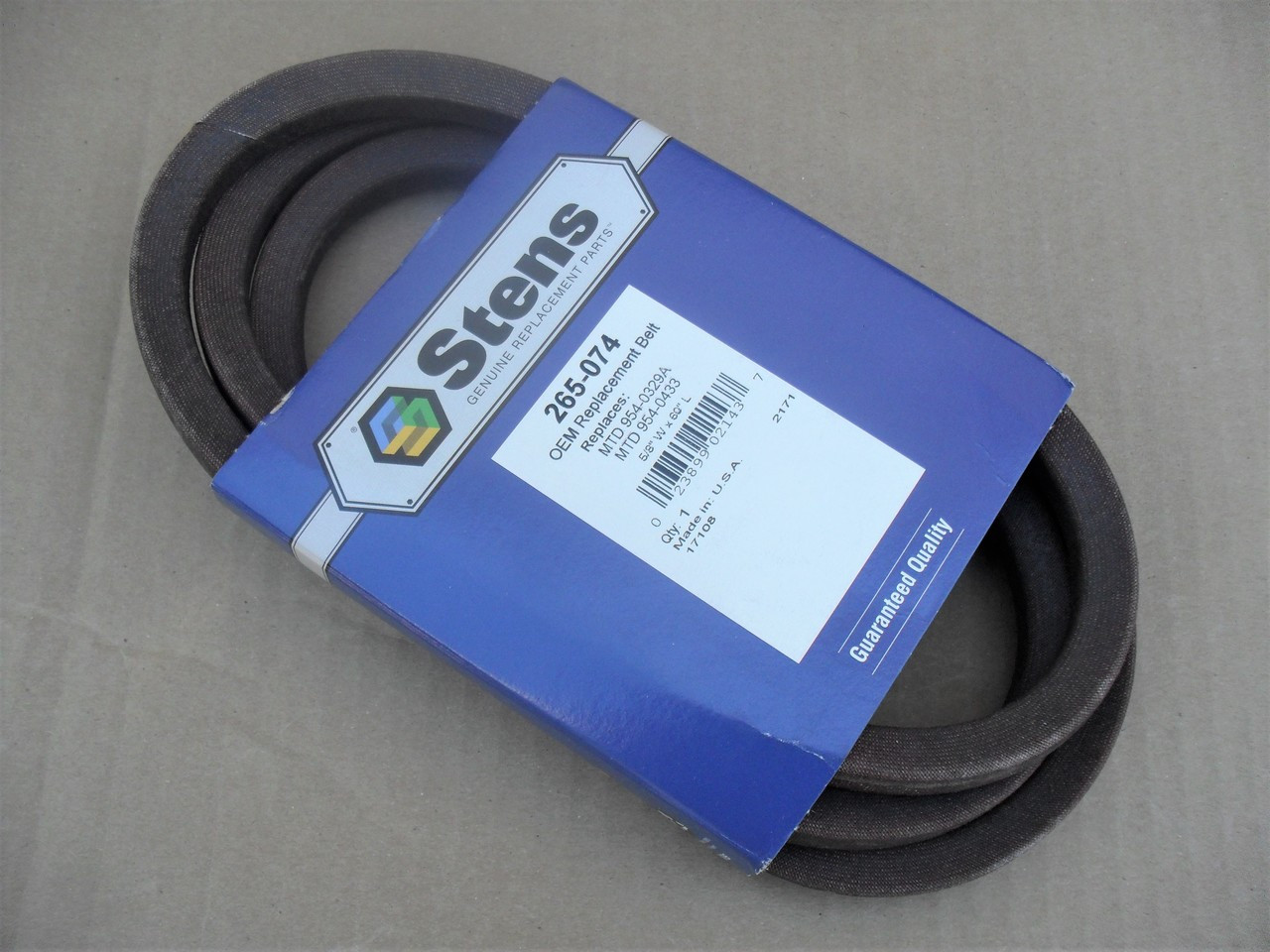 Deck Belt for MTD 38" Cut 754-0329A, 754-0433, 954-0329A, 954-0433