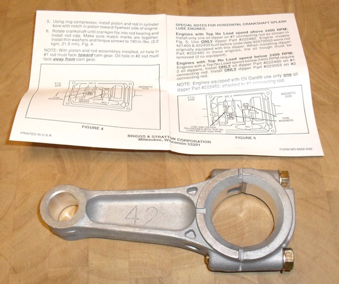 Briggs and Stratton Connecting Rod 394306 & Standard