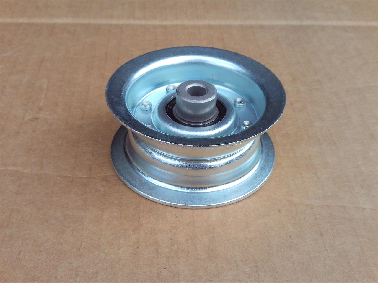 Idler Pulley for Troy Bilt 1751736, GW1751736, GW-1751736 ID: 3/8", OD: 3-1/2", Height: 1-9/16" Flat