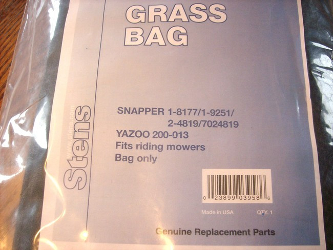 Grass Catcher Bag for Snapper Rear Engine Rider 18177, 19251, 24819