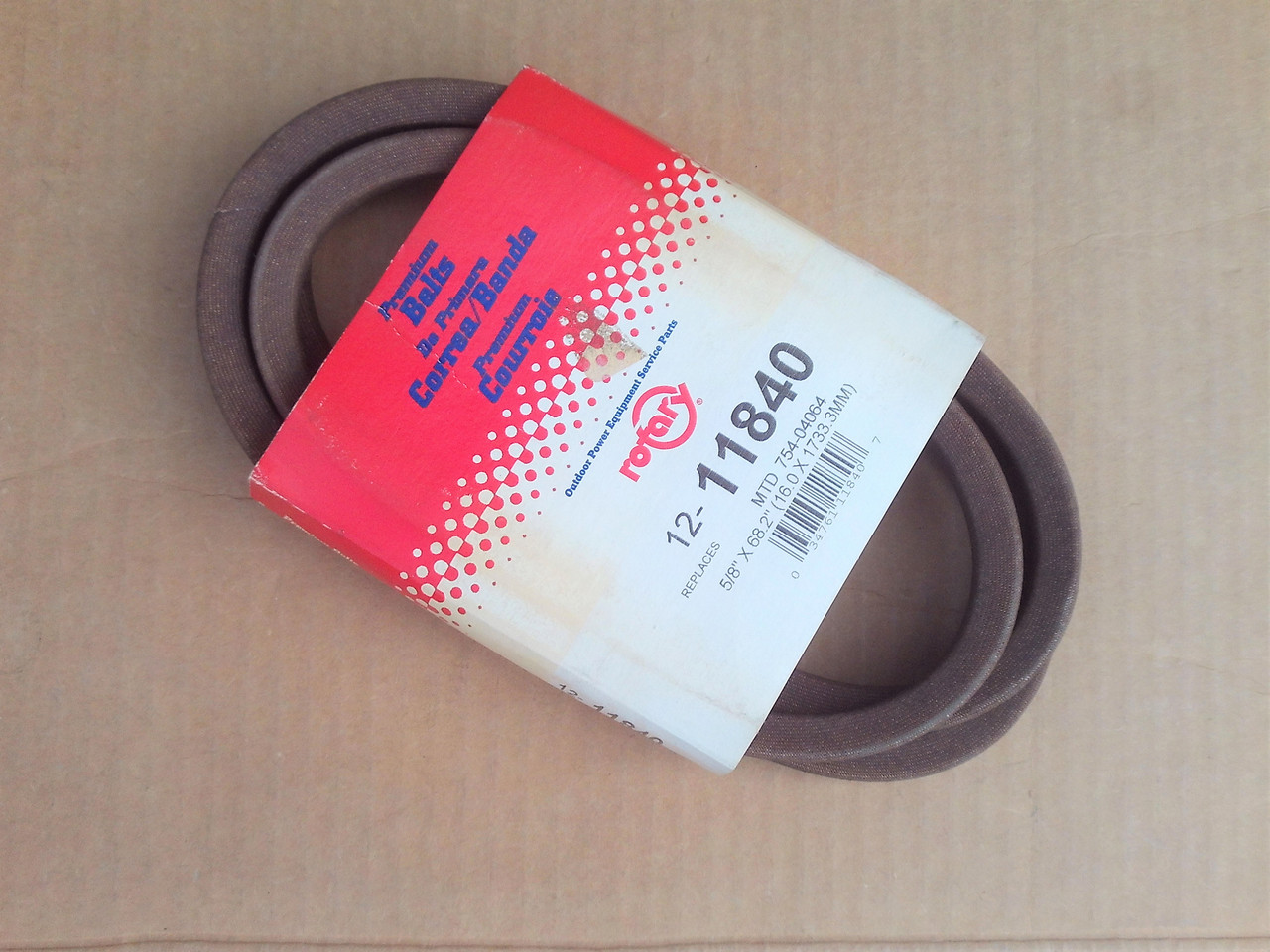 Deck Drive Belt for Huskee 46 Cut 754 04064 954 04064 Engine to deck PTO
