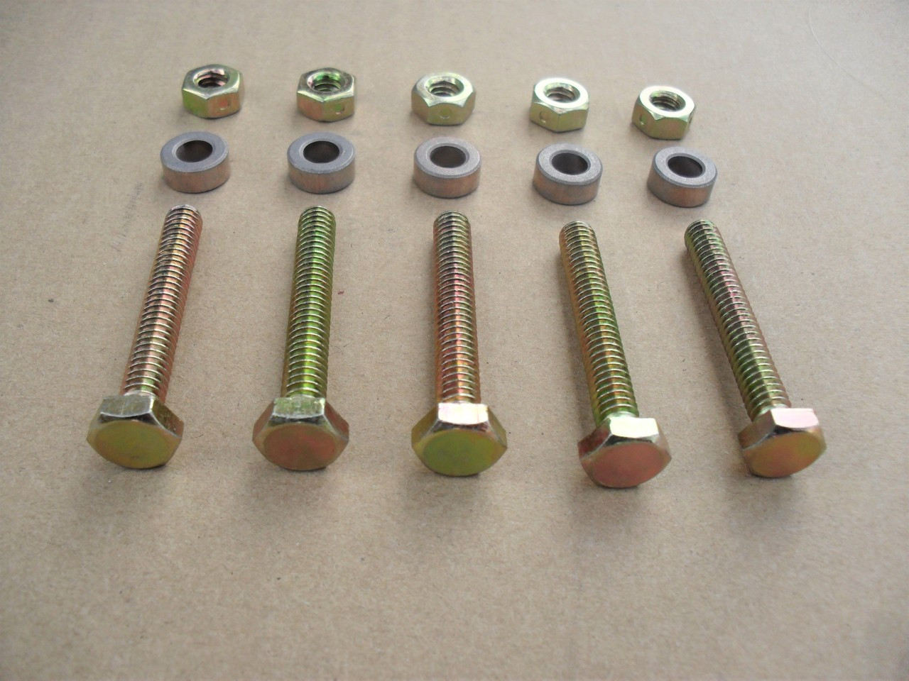 Shear Pins for Craftsman Murray Noma John Deere Husky 301172 snowblower includes bolts with spacers and nuts