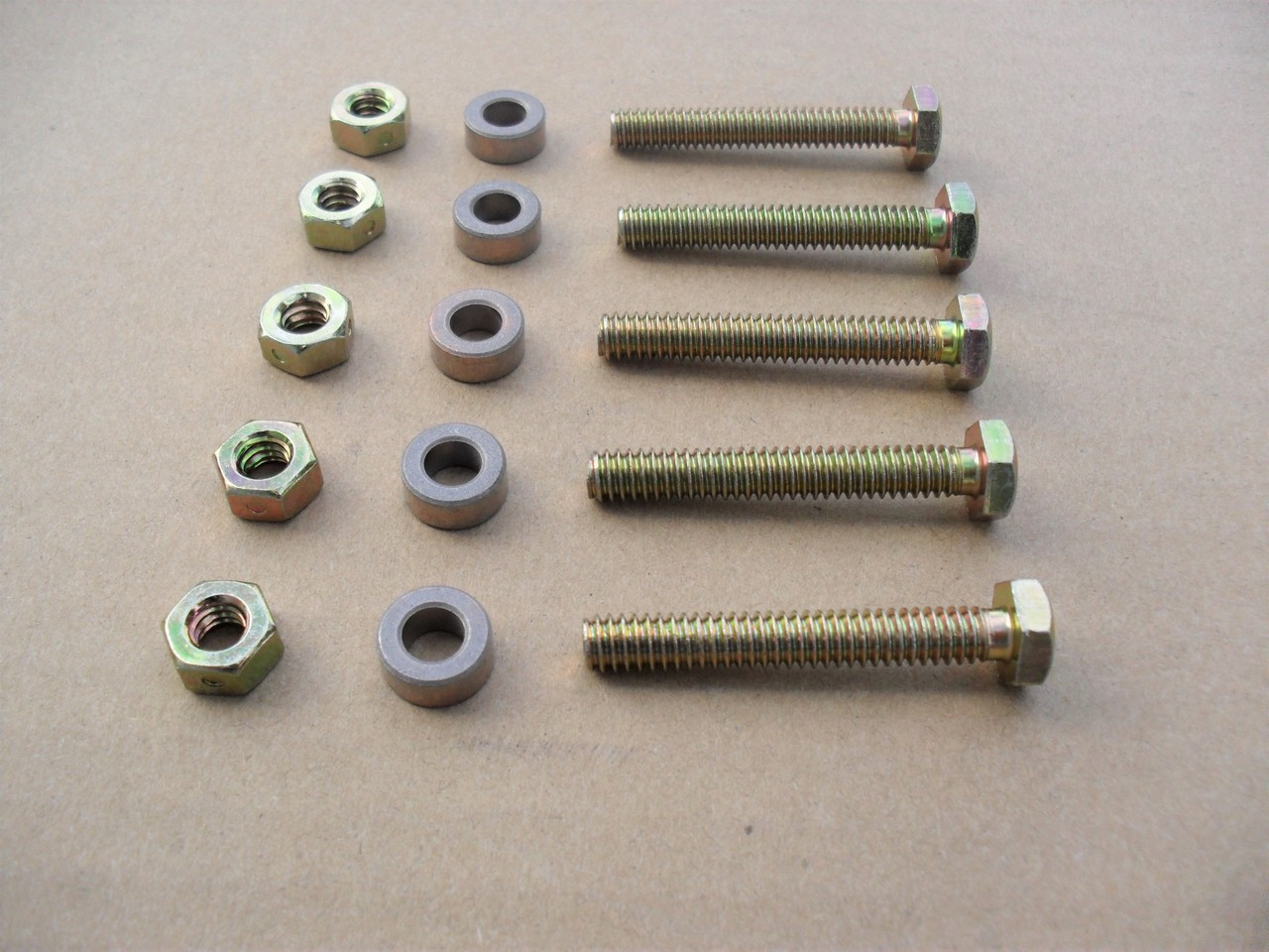 Shear Pins for Craftsman Murray Noma John Deere Husky 301172 snowblower includes bolts with spacers and nuts