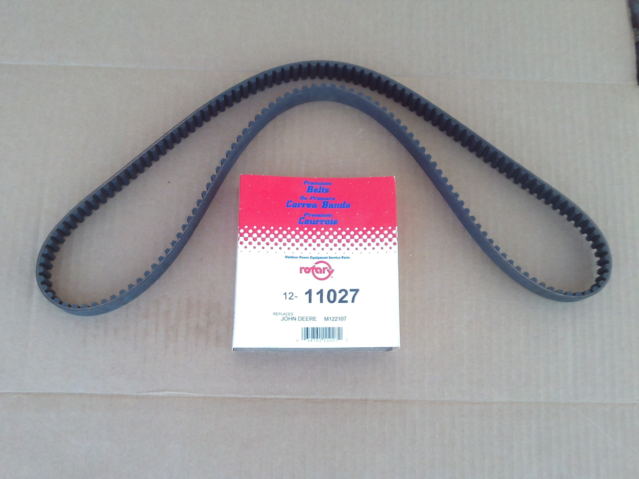 Timing Deck Belt for John Deere G15, GS25, GS30, GS45, GS75, HD45, HD75, M122107