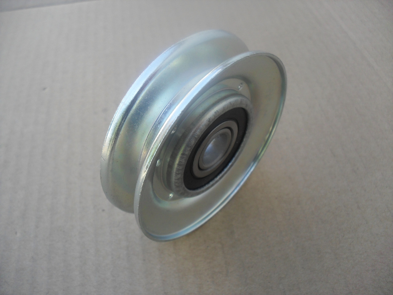 Idler Pulley for Toro Groundsmaster, Proline, Whirlwind, Snowhound, 826, 1032, 1132, 24463, 34243, 624530, 70823, 2-4463, 3-4243, 62-4530, 7-0823 Metal, Made In USA, Height: 3/4" ID: 1/2" OD: 3"